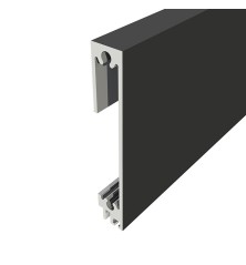Zócalo aluminio Office 60x10 mm