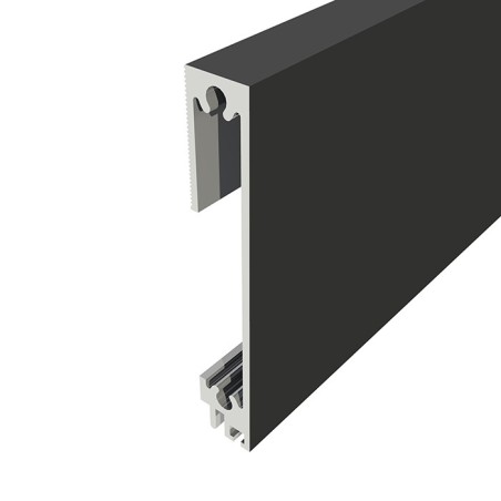 Zócalo aluminio Office 60x10 mm