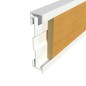 R-830 Plinthe aluminium combinable CombiDeco 80 mm R-830 Plinthe aluminium combinable CombiDeco 80 mm